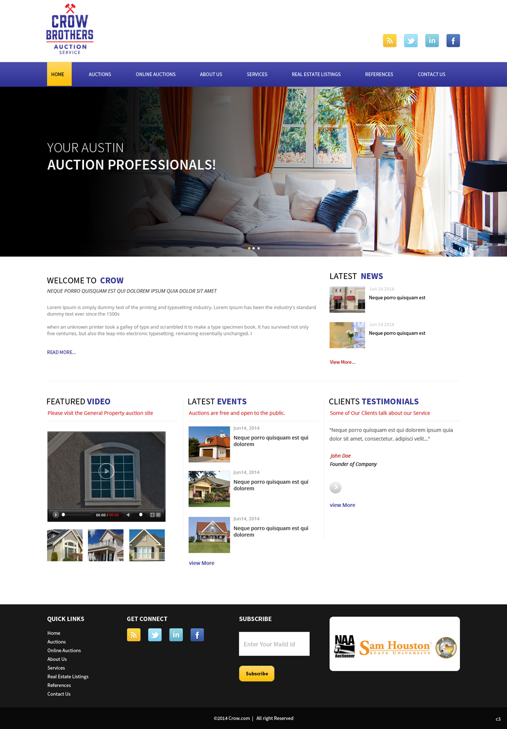 Wordpress Design by pb for AuctionServices.com, Inc. | Design #3893673