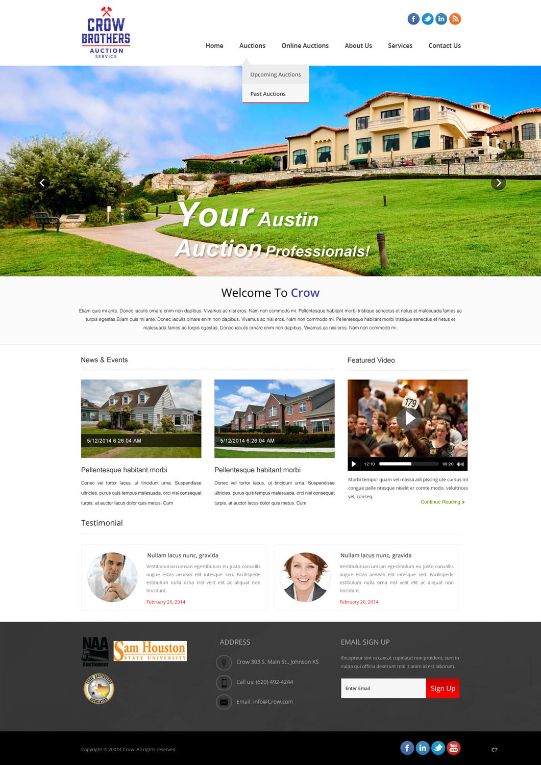Diseño Wordpress por pb para AuctionServices.com, Inc. | Diseño #3893692