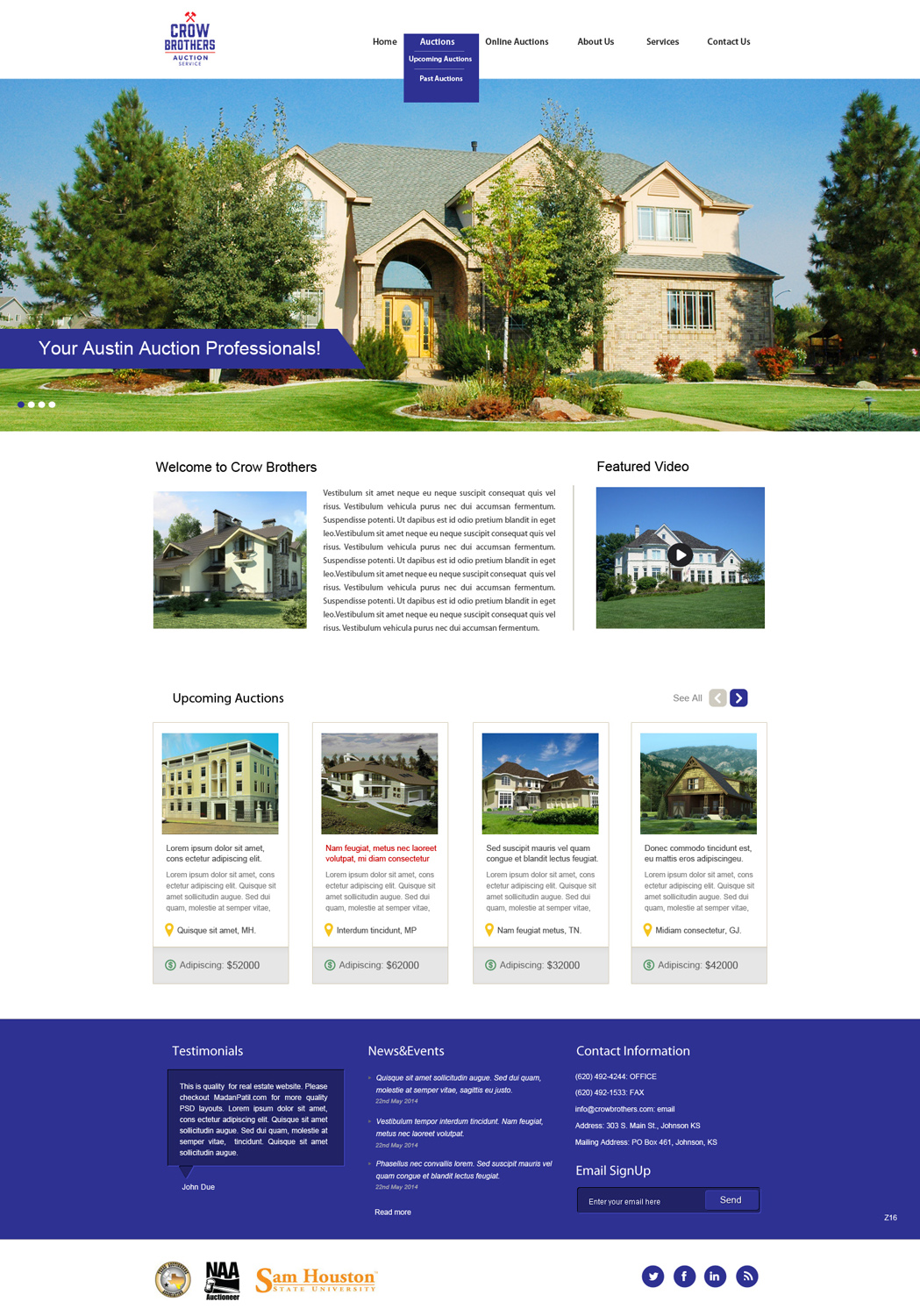 Diseño Wordpress por pb para AuctionServices.com, Inc. | Diseño #3893704