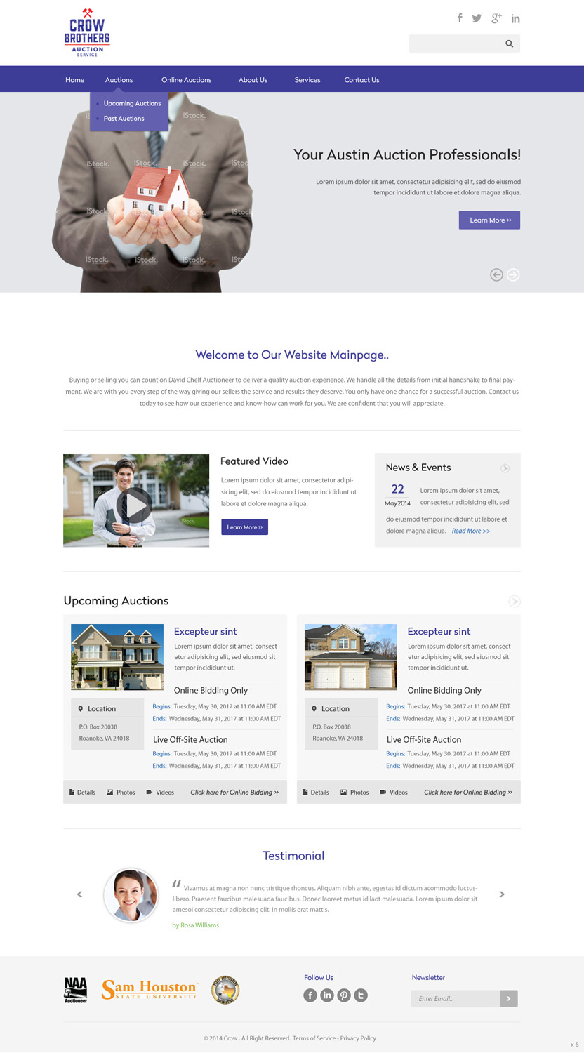 Wordpress Design by pb for AuctionServices.com, Inc. | Design #3893709