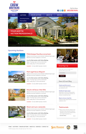 Diseño Wordpress por pb para AuctionServices.com, Inc. | Diseño: #3893712
