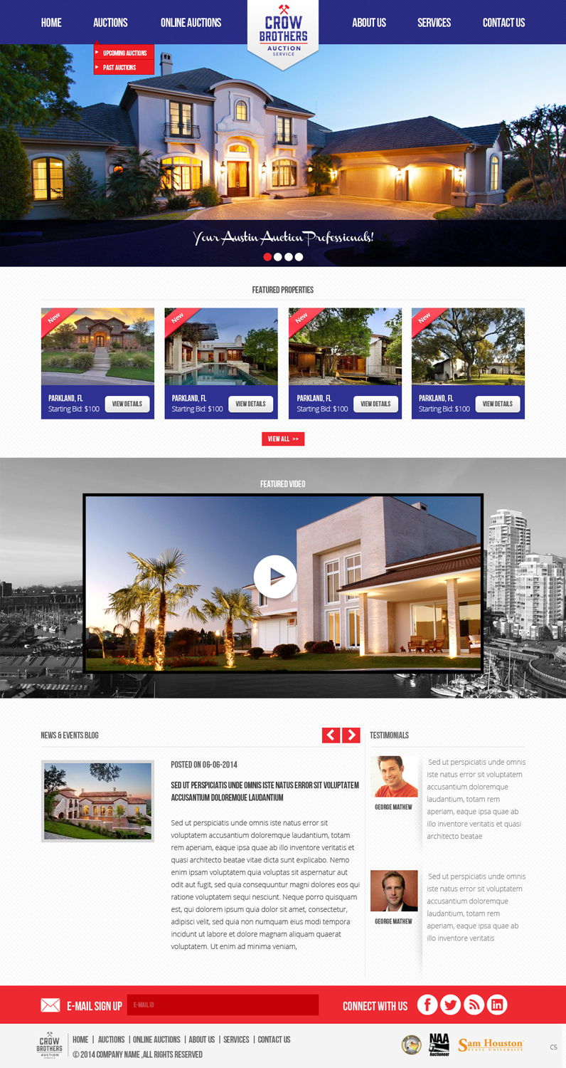 Diseño Wordpress por pb para AuctionServices.com, Inc. | Diseño #3893788