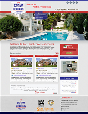 Wordpress Design by Tanvir for AuctionServices.com, Inc. | Design #3888588