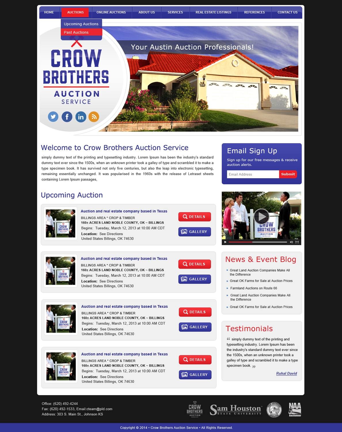 Wordpress Design by Creative X Designs for AuctionServices.com, Inc. | Design #3888712