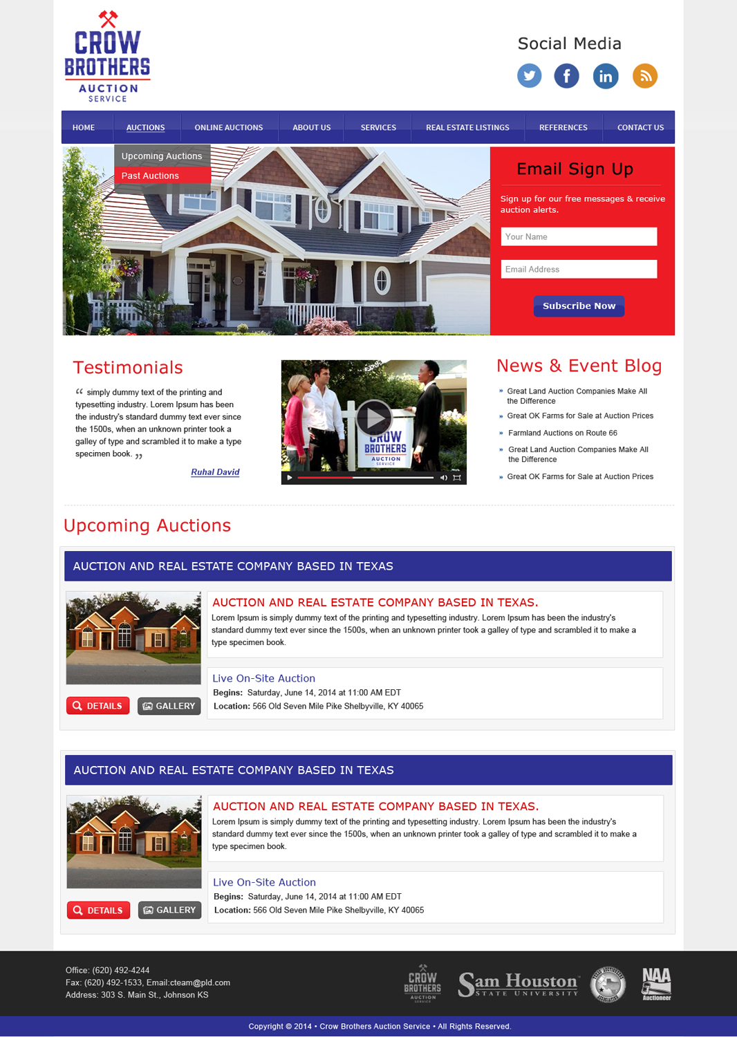 Wordpress Design by Creative X Designs for AuctionServices.com, Inc. | Design #3891252