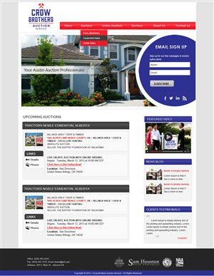 Diseño Wordpress por Creative X Designs para AuctionServices.com, Inc. | Diseño: #3897992