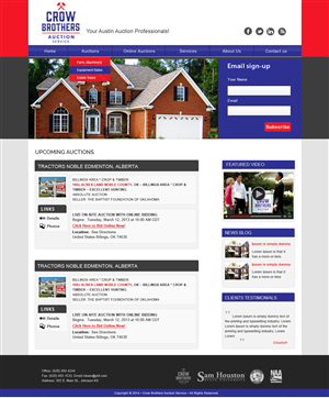Diseño Wordpress por Creative X Designs para AuctionServices.com, Inc. | Diseño: #3904825