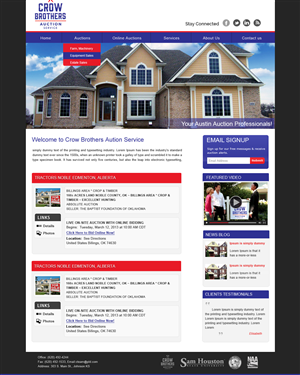 WP website design (Crow) | Wordpress Design by Creative X Designs