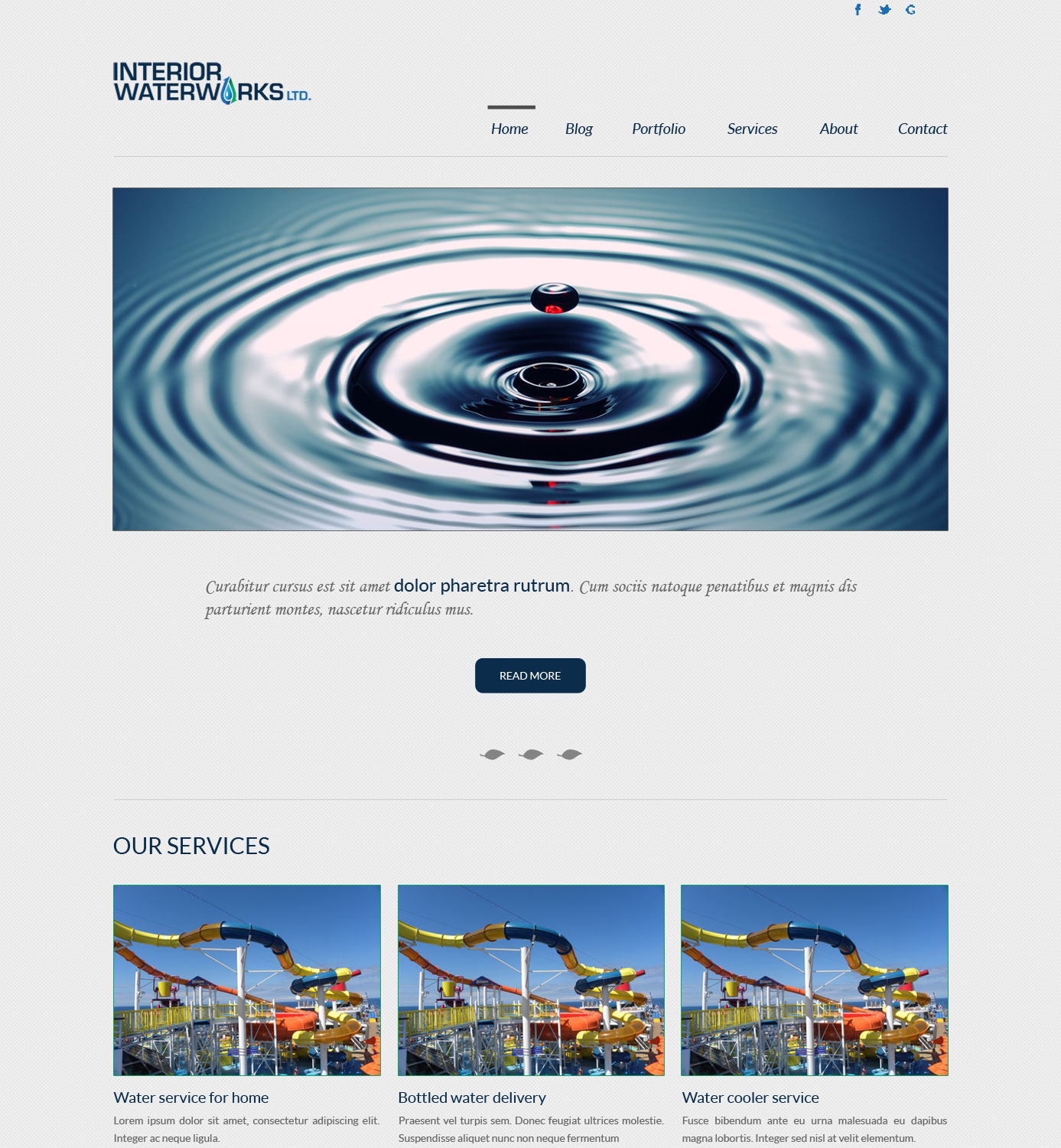Web Design par Tariq Shamim pour Interior Waterworks Ltd | Design #3817863