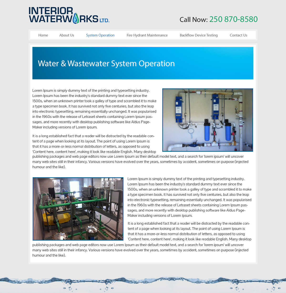 Web Design by Kreative Ideaz for Interior Waterworks Ltd | Design #4726845