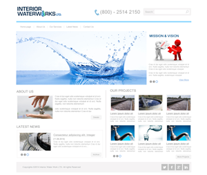 Web Design by Mohammed Ali for Interior Waterworks Ltd | Design #3909849
