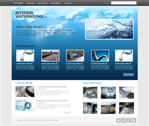 Web Design by Mohammed Ali for Interior Waterworks Ltd | Design: #3909854