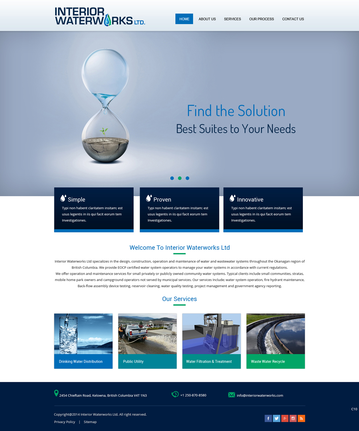 Web Design by pb for Interior Waterworks Ltd | Design #3853110
