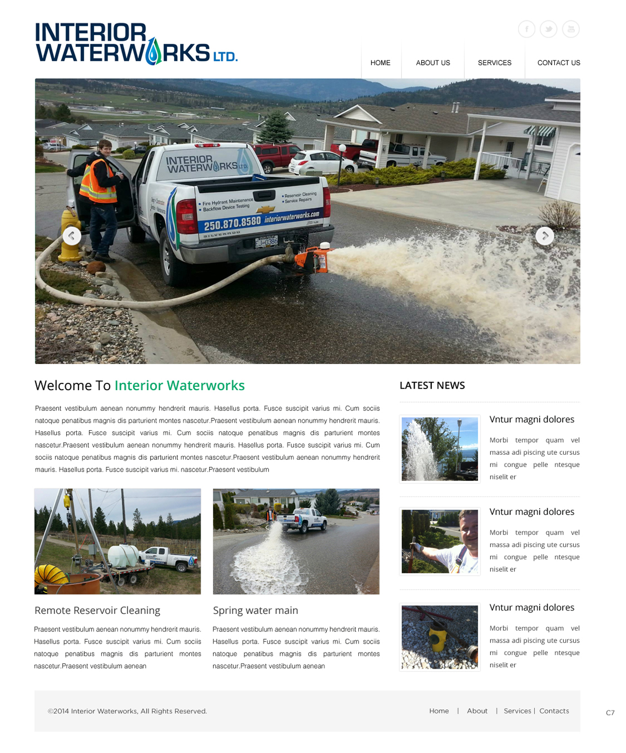 Web Design by pb for Interior Waterworks Ltd | Design #3853115