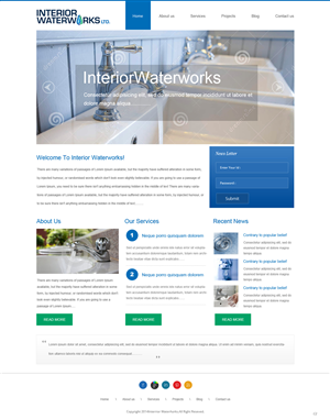 Web Design by pb for Interior Waterworks Ltd | Design: #3853119