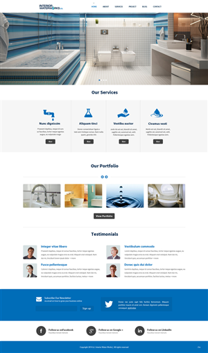 Web Design by pb for Interior Waterworks Ltd | Design: #3853121