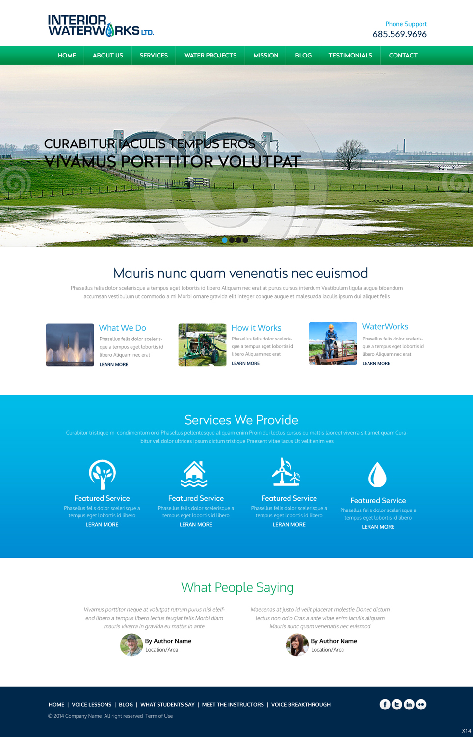 Web Design by pb for Interior Waterworks Ltd | Design #3853143