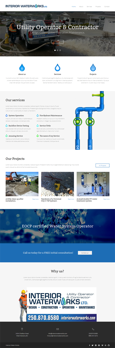 Diseño Web por Elegant Designs para Interior Waterworks Ltd | Diseño #3839329