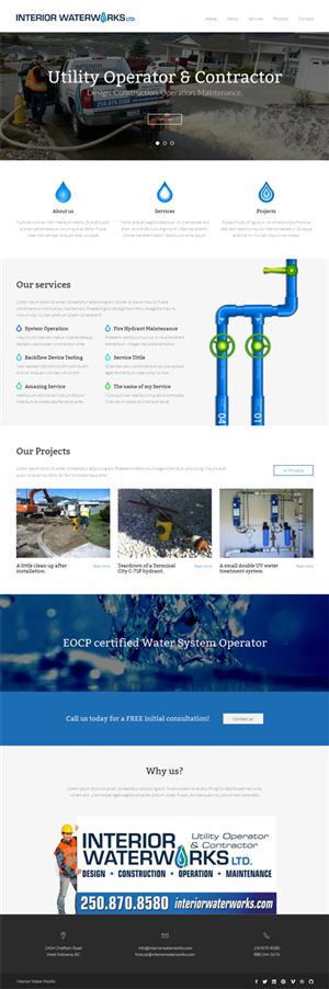 Web Design by Elegant Designs for Interior Waterworks Ltd | Design: #3839329