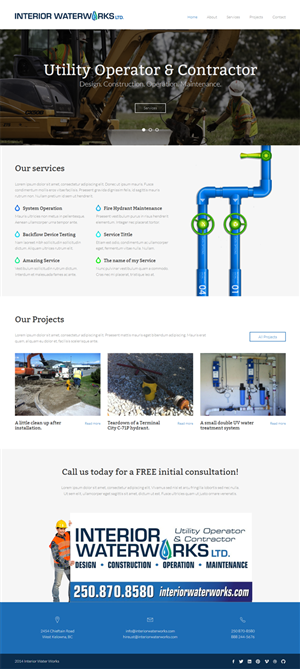 Web Design by Elegant Designs for Interior Waterworks Ltd | Design: #3843591