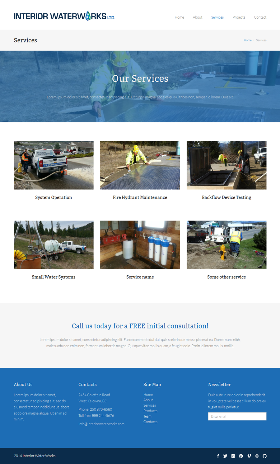 Web Design by Elegant Designs for Interior Waterworks Ltd | Design #3858388