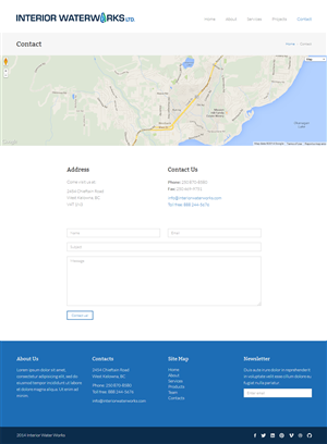 Web Design by Elegant Designs for Interior Waterworks Ltd | Design: #3858601