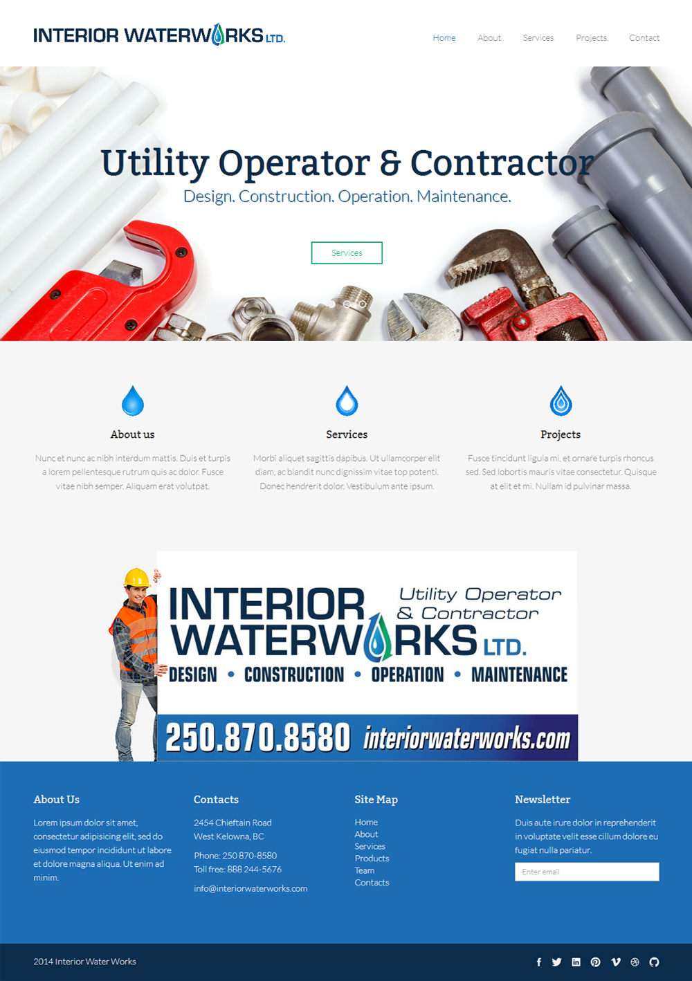 Web Design by Elegant Designs for Interior Waterworks Ltd | Design #3866096