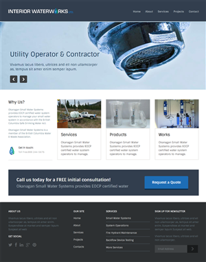 Web Design by Elegant Designs for Interior Waterworks Ltd | Design: #3891404