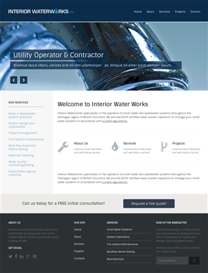 Web Design by Elegant Designs for Interior Waterworks Ltd | Design: #3906750