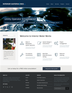Web Design by Elegant Designs for Interior Waterworks Ltd | Design: #3907237