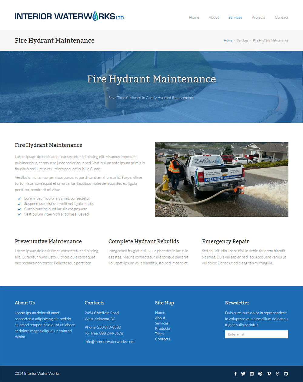Web-Design von Elegant Designs für Interior Waterworks Ltd | Design #3952809