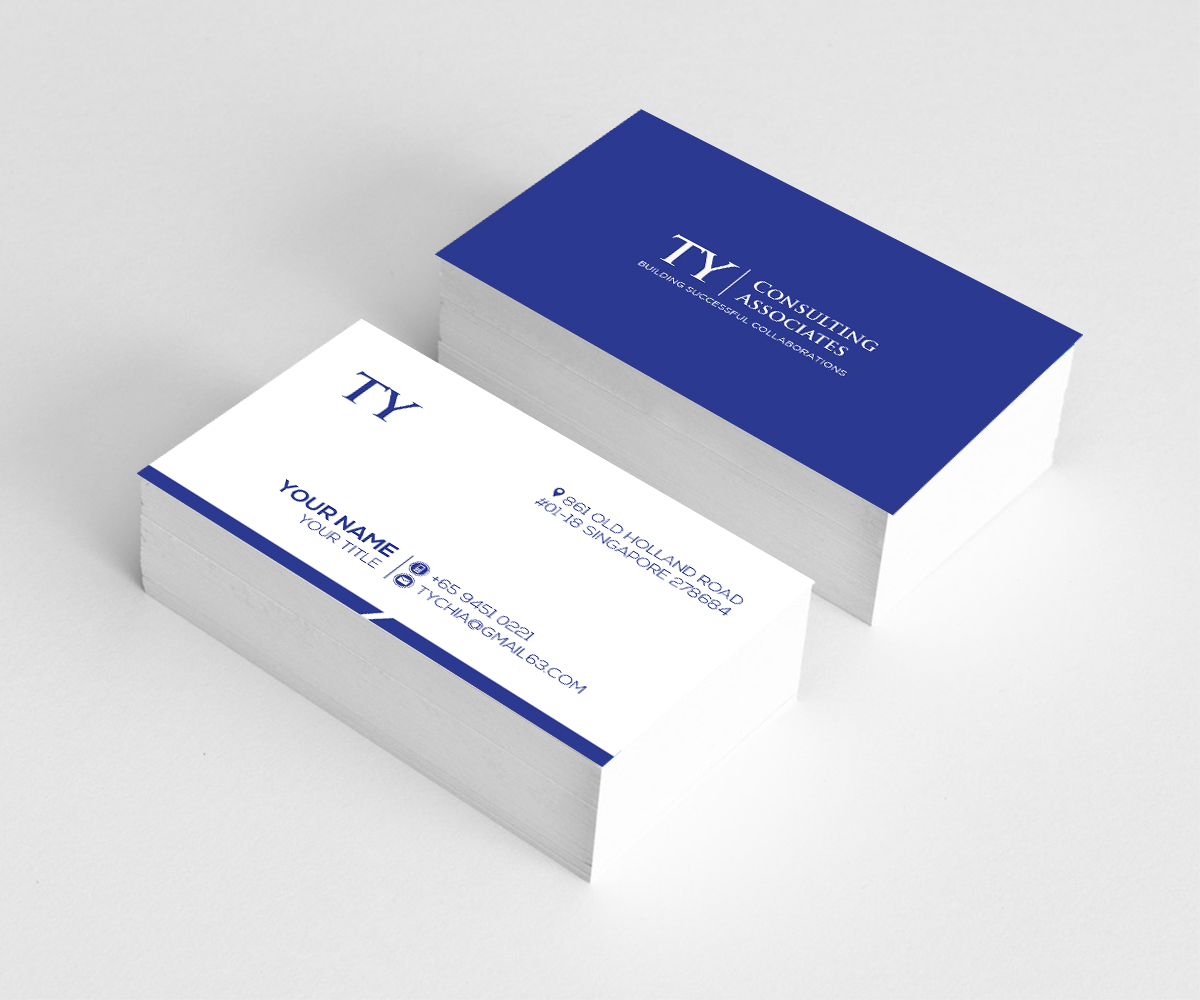 Diseño de Tarjeta de Presentación por Aaaron para TY Consulting Associates Pte Ltd | Diseño #3890229