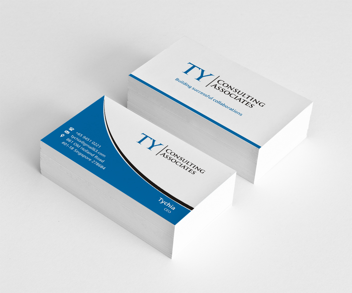 Visitenkarten-Design von INDIAN_Ashok für TY Consulting Associates Pte Ltd | Design #3905051
