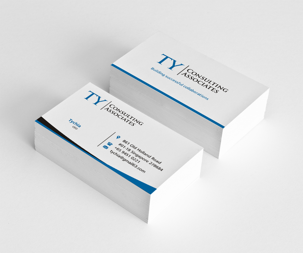 Visitenkarten-Design von INDIAN_Ashok für TY Consulting Associates Pte Ltd | Design #3905053
