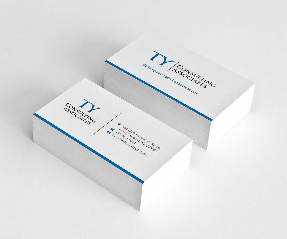 Visitenkarten-Design von INDIAN_Ashok für TY Consulting Associates Pte Ltd | Design #3905063