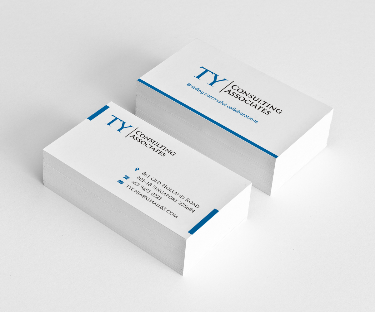 Visitenkarten-Design von INDIAN_Ashok für TY Consulting Associates Pte Ltd | Design #3905082