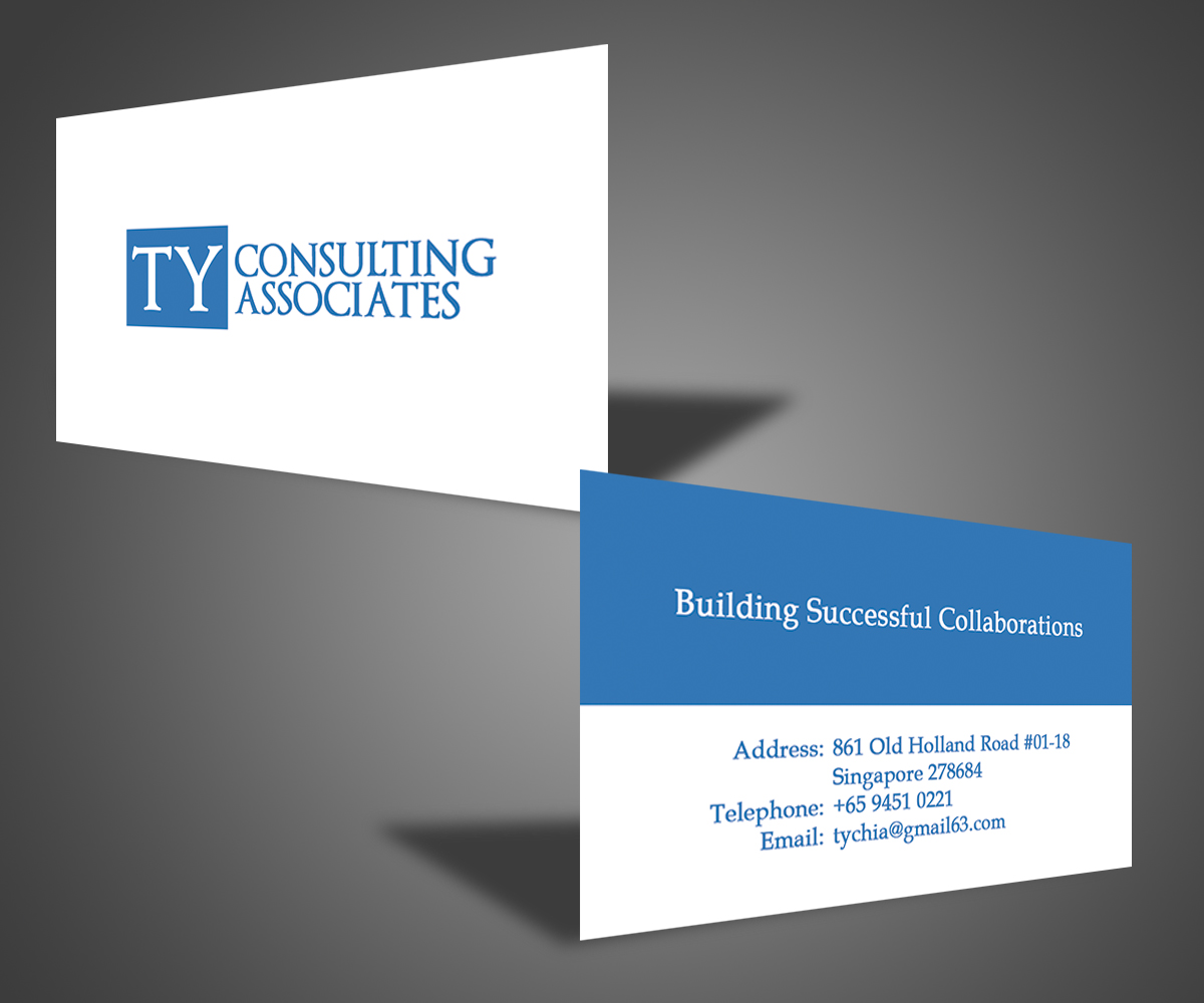 Visitenkarten-Design von RHMortimer für TY Consulting Associates Pte Ltd | Design #3873924