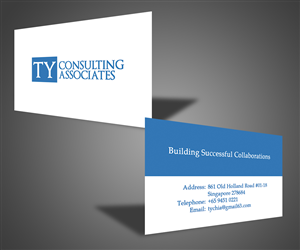 Business Card Design by RHMortimer for TY Consulting Associates Pte Ltd | Design #3873924