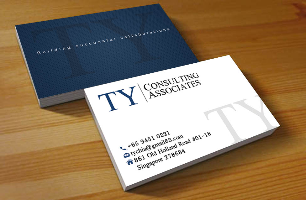 Visitenkarten-Design von Hardcore Design für TY Consulting Associates Pte Ltd | Design #3904049