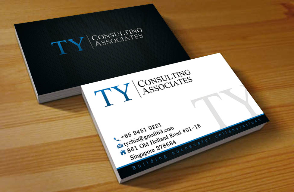 Visitenkarten-Design von Hardcore Design für TY Consulting Associates Pte Ltd | Design #3904160