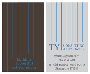 Visitenkarten-Design von bdekeyser für TY Consulting Associates Pte Ltd | Design: #3873929