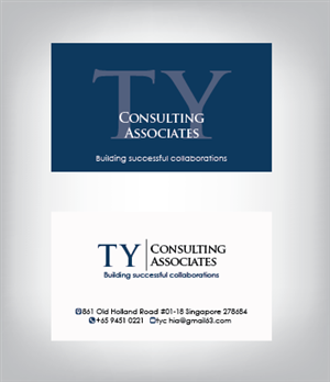 Visitenkarten-Design von romy für TY Consulting Associates Pte Ltd | Design: #3900949