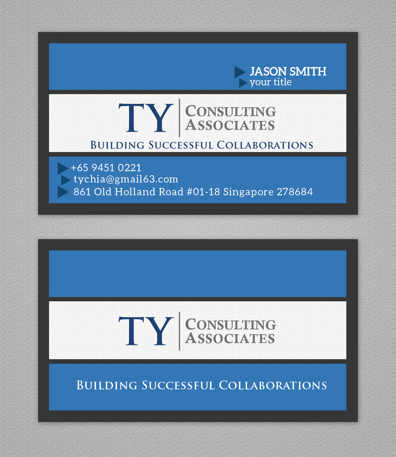 Visitenkarten-Design von Hasanath für TY Consulting Associates Pte Ltd | Design #3887977