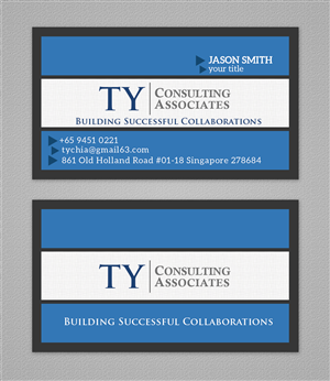 Visitenkarten-Design von Hasanath für TY Consulting Associates Pte Ltd | Design: #3887977
