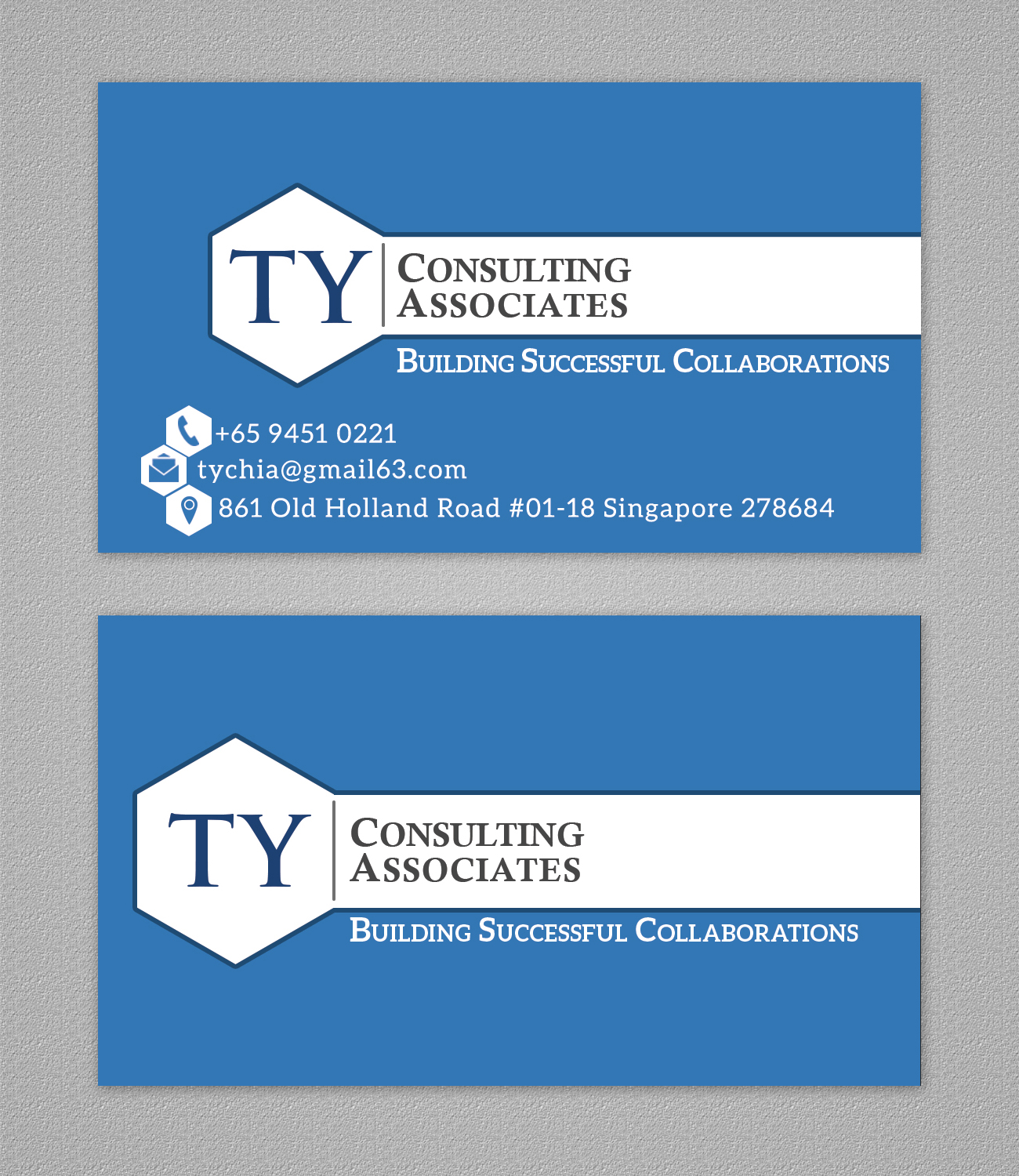 Visitenkarten-Design von Hasanath für TY Consulting Associates Pte Ltd | Design #3892106