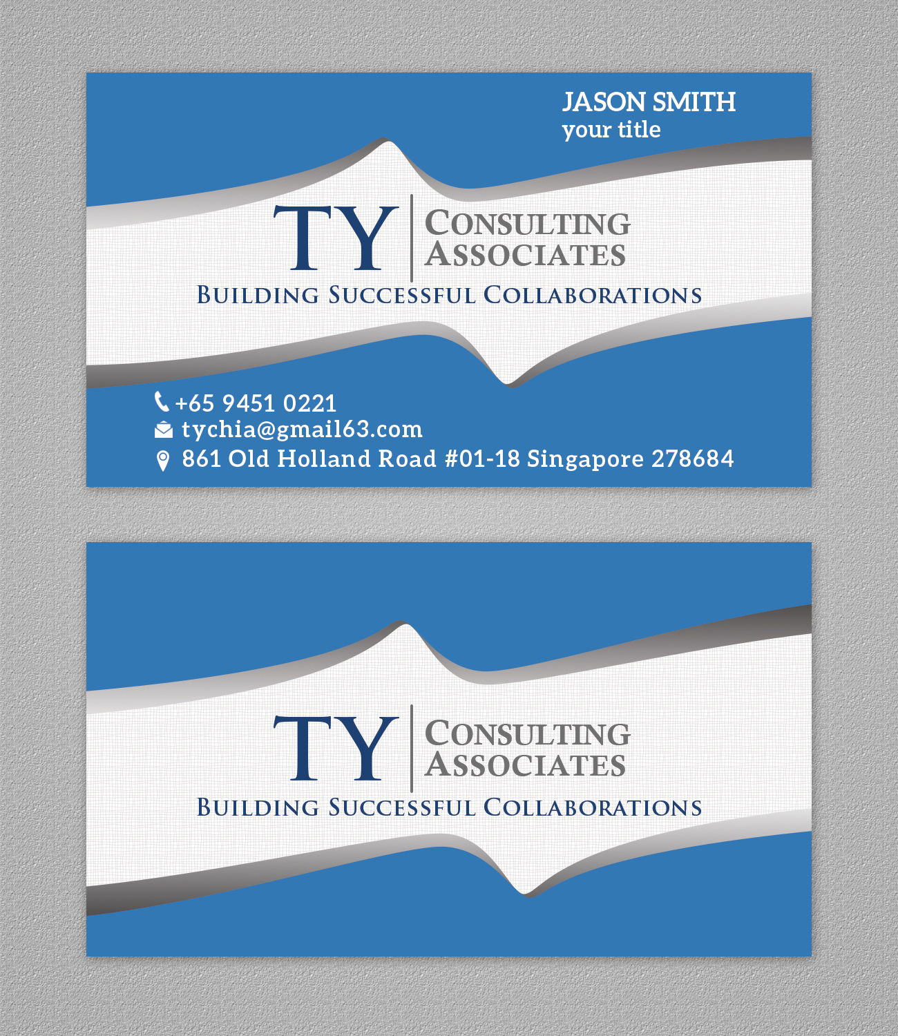 Visitenkarten-Design von Hasanath für TY Consulting Associates Pte Ltd | Design #3896396