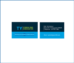Business Card Design by ideabaaj for TY Consulting Associates Pte Ltd | Design #3890534
