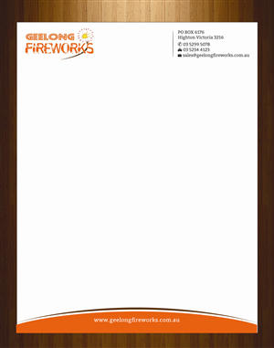 Letterhead Design by HarmiDesigning for Geelong Fireworks | Design: #3819312