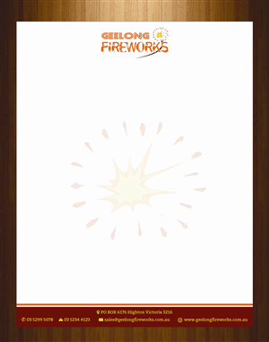 Letterhead Design by harmi_199 for Geelong Fireworks | Design: #3819435