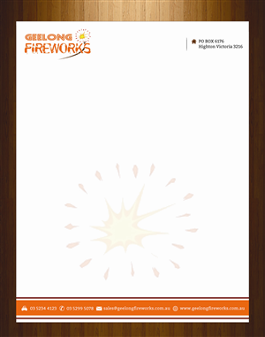 Letterhead Design by harmi_199 for Geelong Fireworks | Design: #3819441